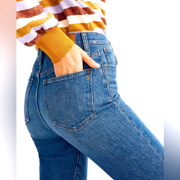 MADEWELL Tall Classic Straight Jeans in Coldbrook Wash - Picture 2 of 11